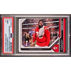 Donovan Smith 2023 Panini NFL Superbowl Champions #17 Card PSA 9 Mint